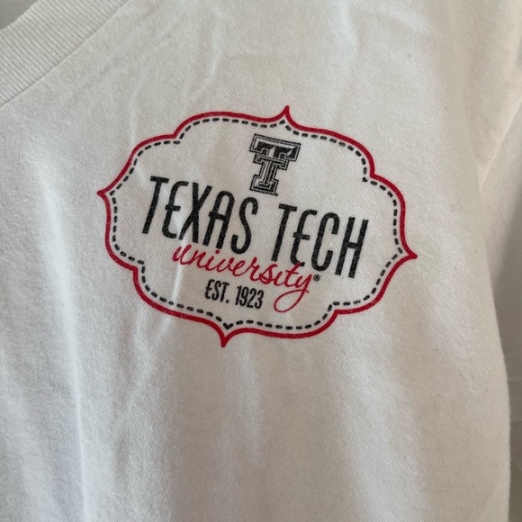 White Texas tech v neck - Picture 2 of 7